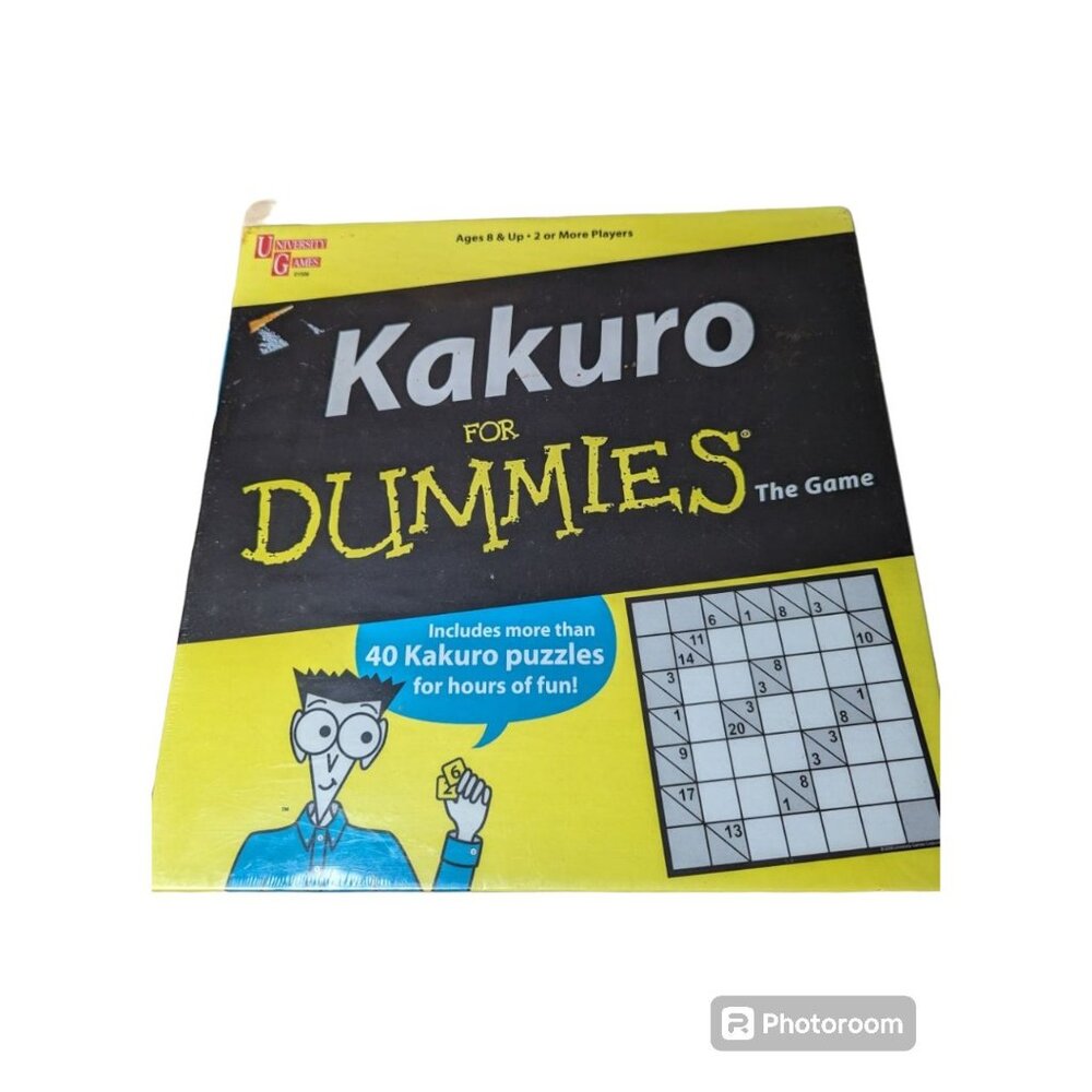 University Games 01506 Kakuro for Dummies‎ The Game 40 puzzles Sealed Game Night